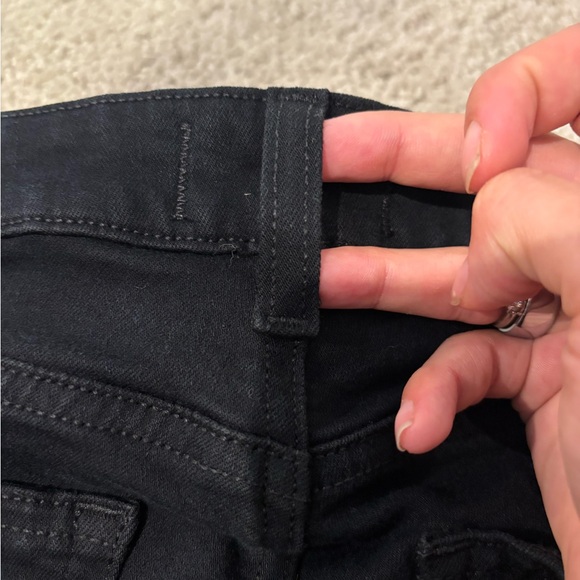 PAIGE Midnight Black Denim - Picture 7 of 9